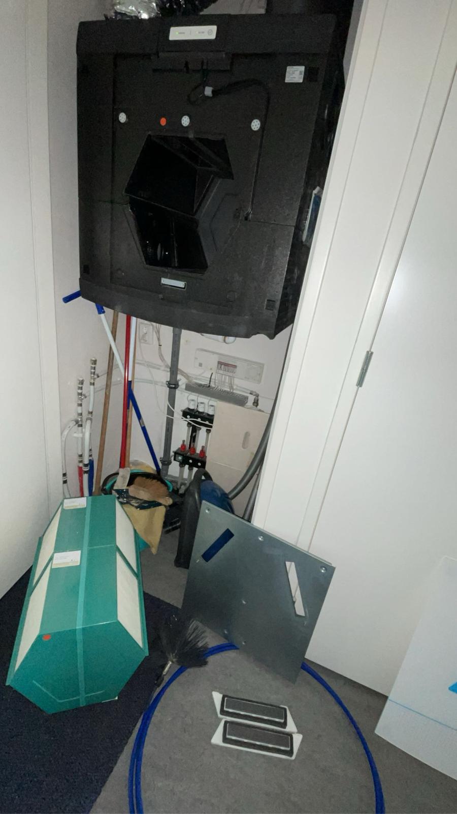 WTW-unit & warmtewisselaar voor reiniging
